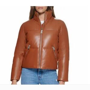Levi's Ladies' Faux Leather Puffer Jacket